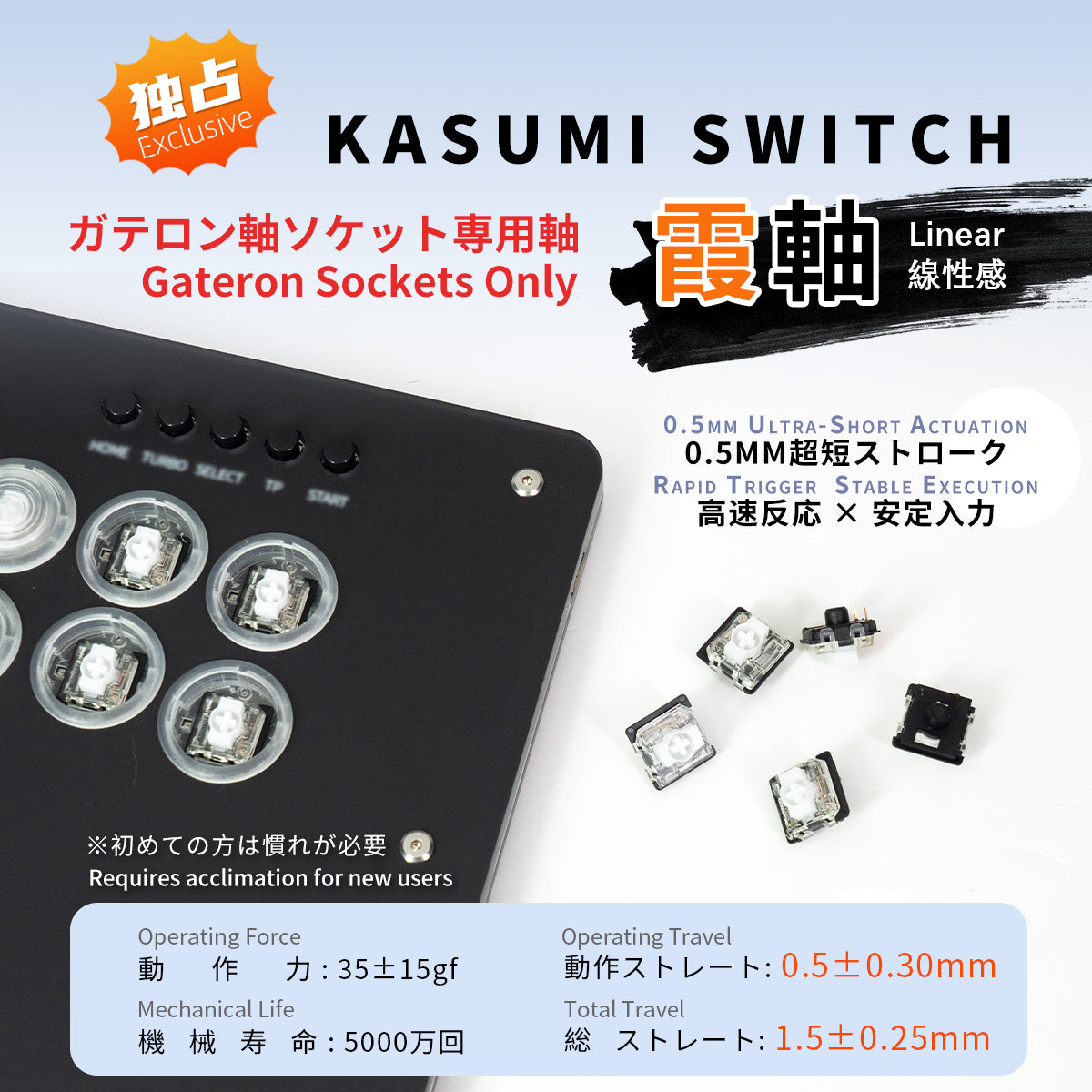 TIKITAKA FTG キースイッチ 霞軸 パンダ軸 ロープロファイルキースイッチ / low profile key switch