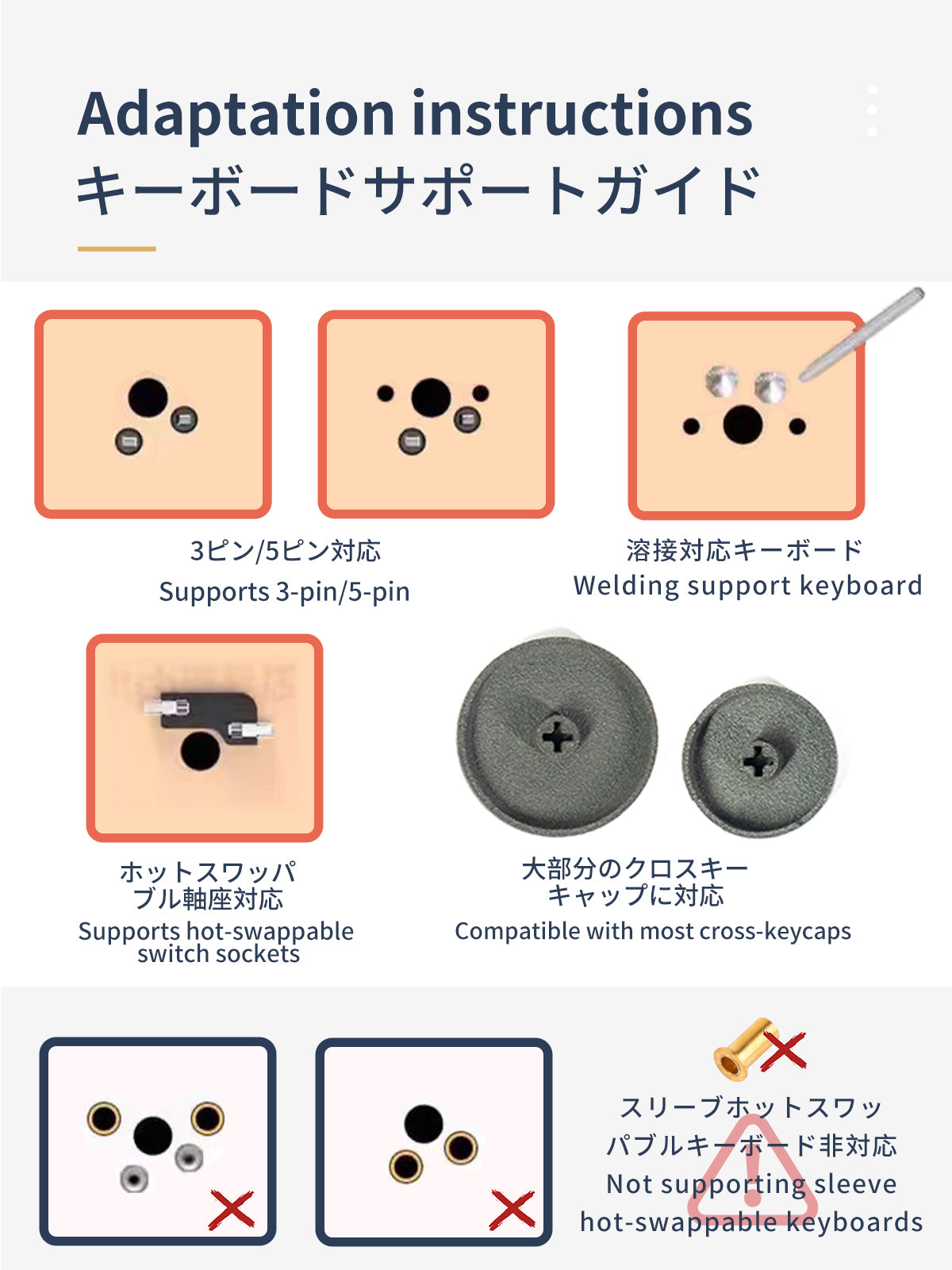 TIKITAKA FTG キースイッチ 霞軸 パンダ軸 ロープロファイルキースイッチ / low profile key switch