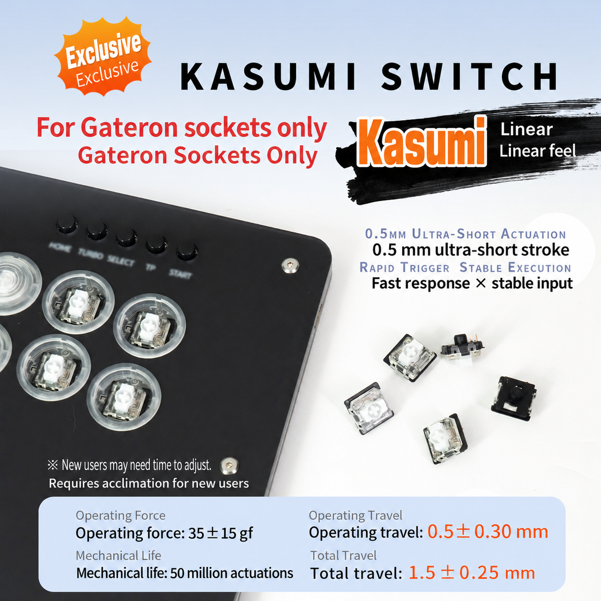 TIKITAKA® FTG キースイッチ 霞軸 パンダ軸 — switch-03 (English)