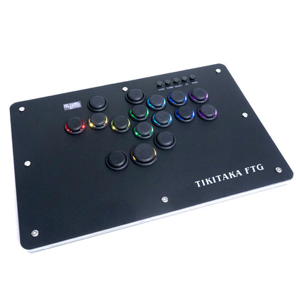 TIKITAKA FTG コントローラー レバーレス PS5/PC対応 レバーレスアーケードコントローラー Dシリーズ ブラック