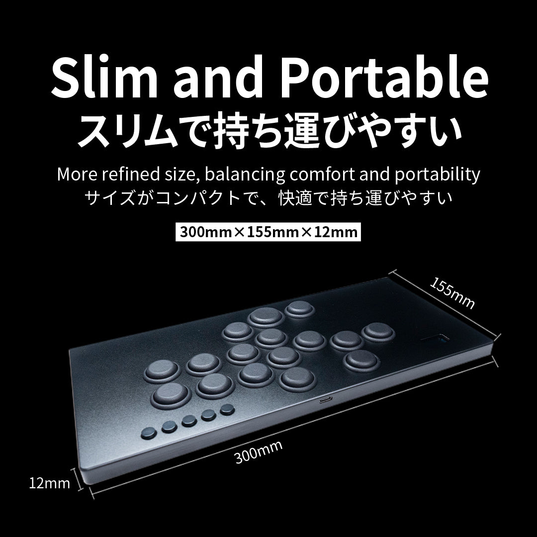 TIKITAKA FTG M16 コントローラーレバーレス PS4/PC対応 レバーレスアーケードコントローラー
