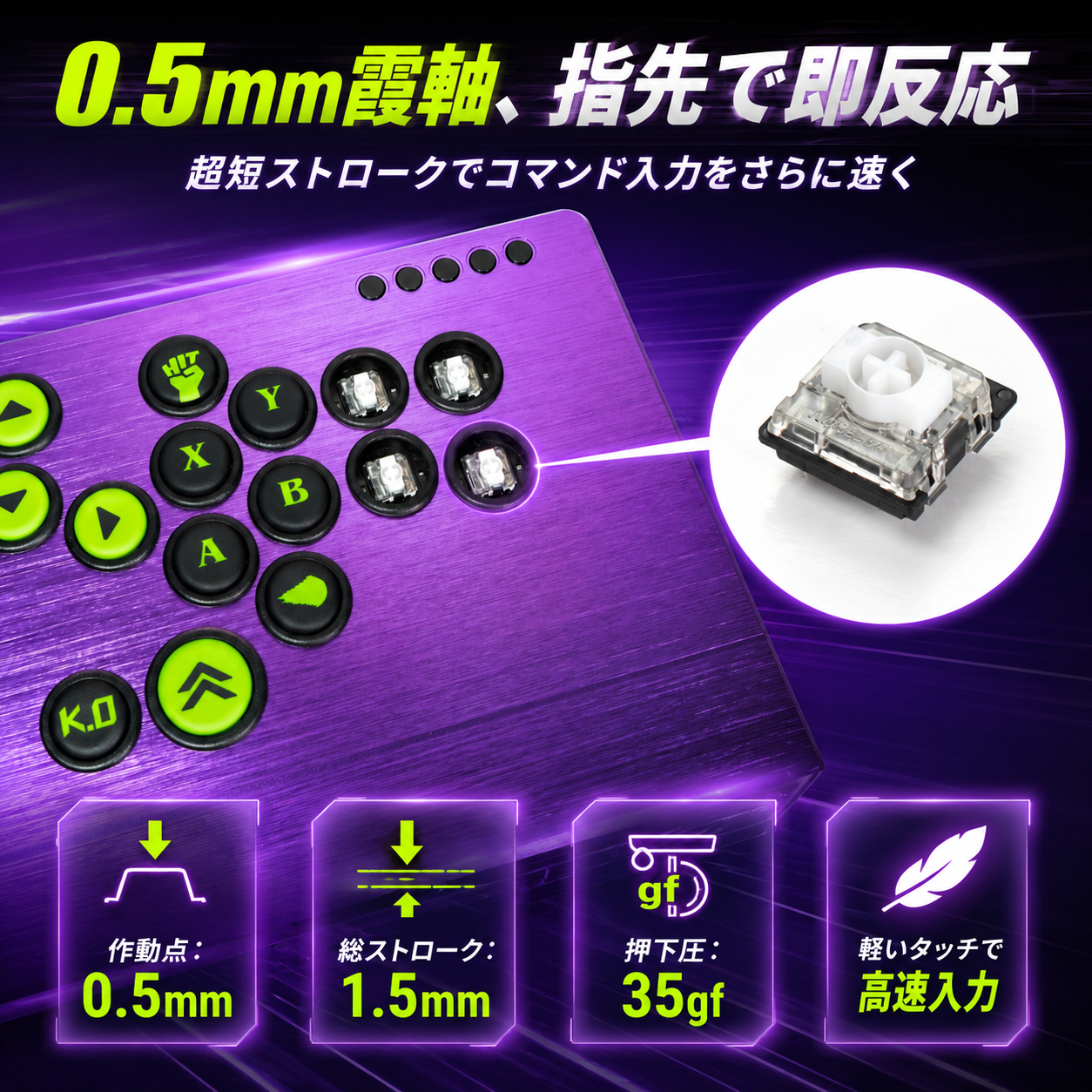 TIKITAKA FTG Série M3Pro de Liga de Alumínio com Keycaps PBT por Transferência Térmica レバーレスコントローラー / leverless controller