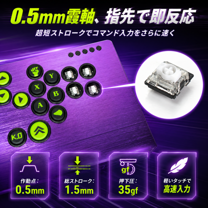 TIKITAKA FTG Série M3Pro de Liga de Alumínio com Keycaps PBT por Transferência Térmica レバーレスコントローラー / leverless controller