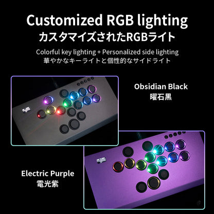 TIKITAKA FTG M16 コントローラーレバーレス PS4/PC対応 レバーレスアーケードコントローラー