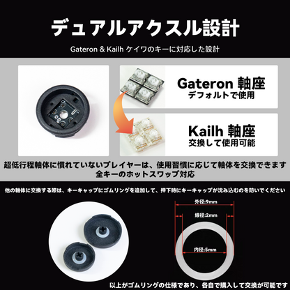 TIKITAKA FTG Elite アーケードコントローラーレバーレス PS5/PC対応 レバーレスコントローラー ブラック