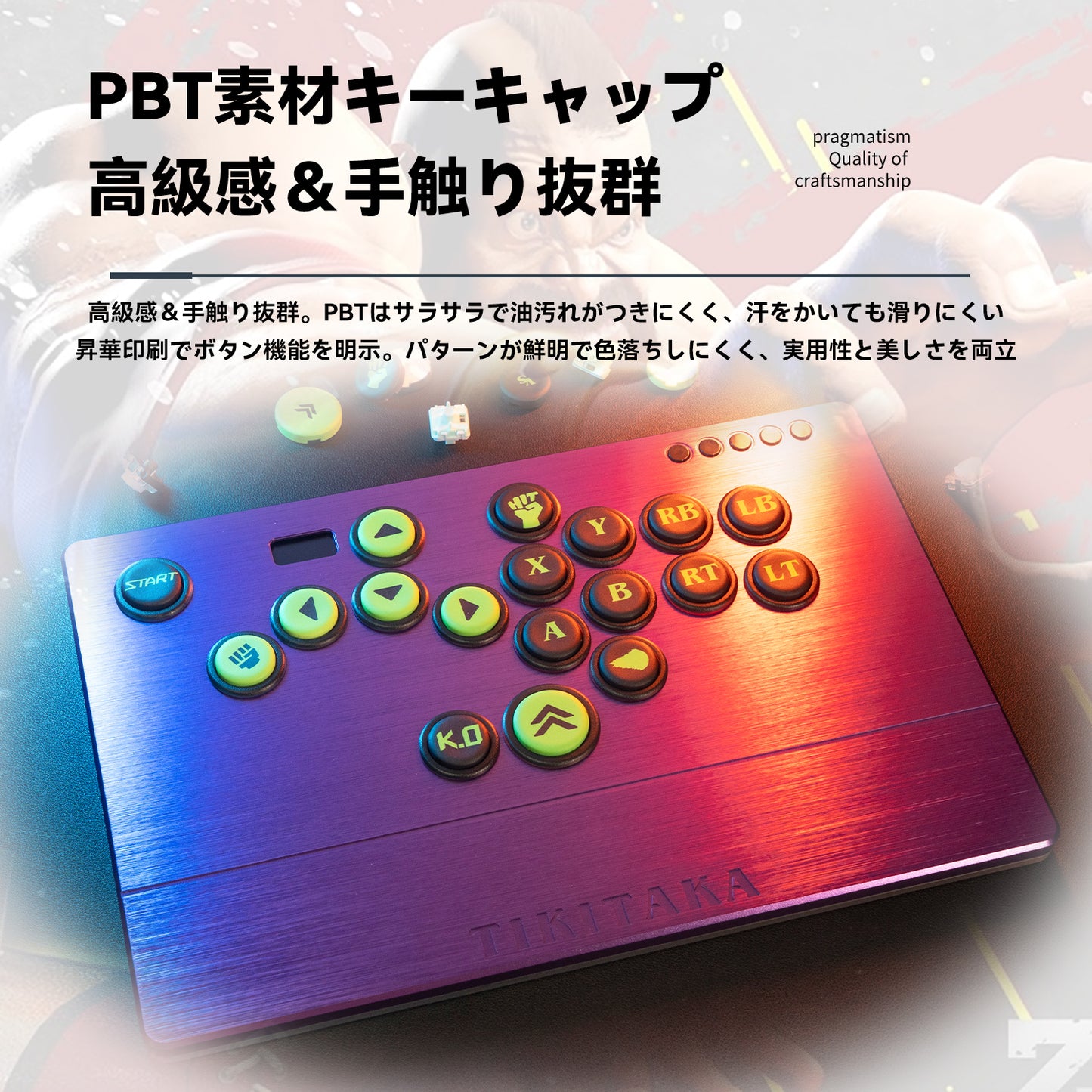 TIKITAKA FTG Serie M3Pro de Aluminio con tapas de teclas PBT de sublimación