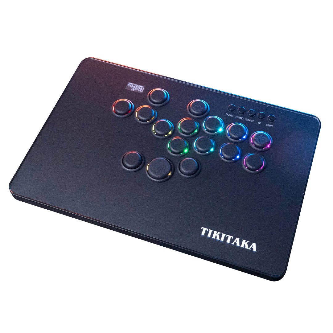 TIKITAKA FTG PlusD16B コントローラー レバーレス PS5/PC対応 レバーレスアーケードコントローラー ブラック