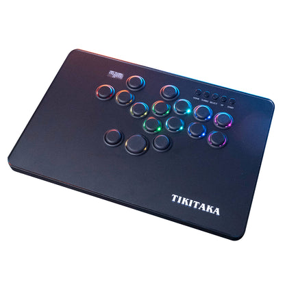 TIKITAKA FTG PlusD16B コントローラー レバーレス PS5/PC対応 レバーレスアーケードコントローラー ブラック