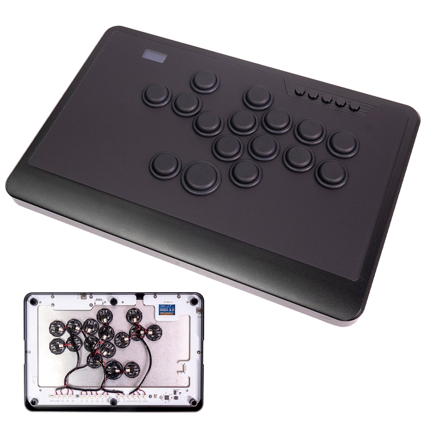 TIKITAKA FTG Elite アーケードコントローラーレバーレス PS5/PC対応 レバーレスコントローラー ブラック