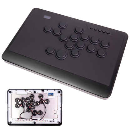 TIKITAKA FTG Elite アーケードコントローラーレバーレス PS5/PC対応 レバーレスコントローラー ブラック