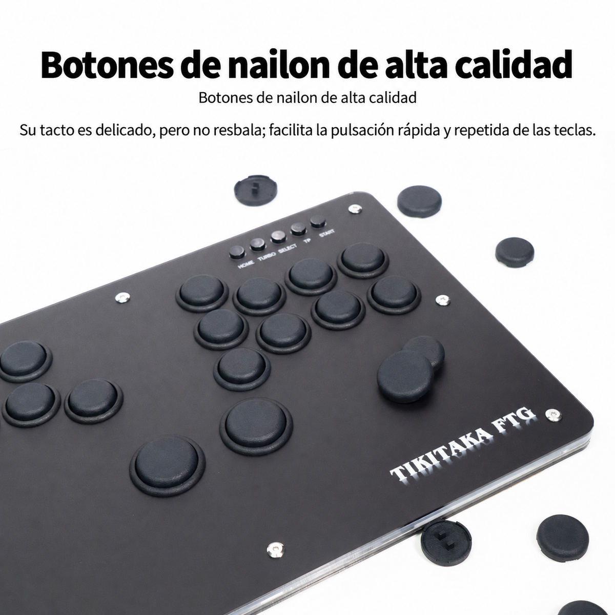 TIKITAKA S15: botones de nailon de alta calidad